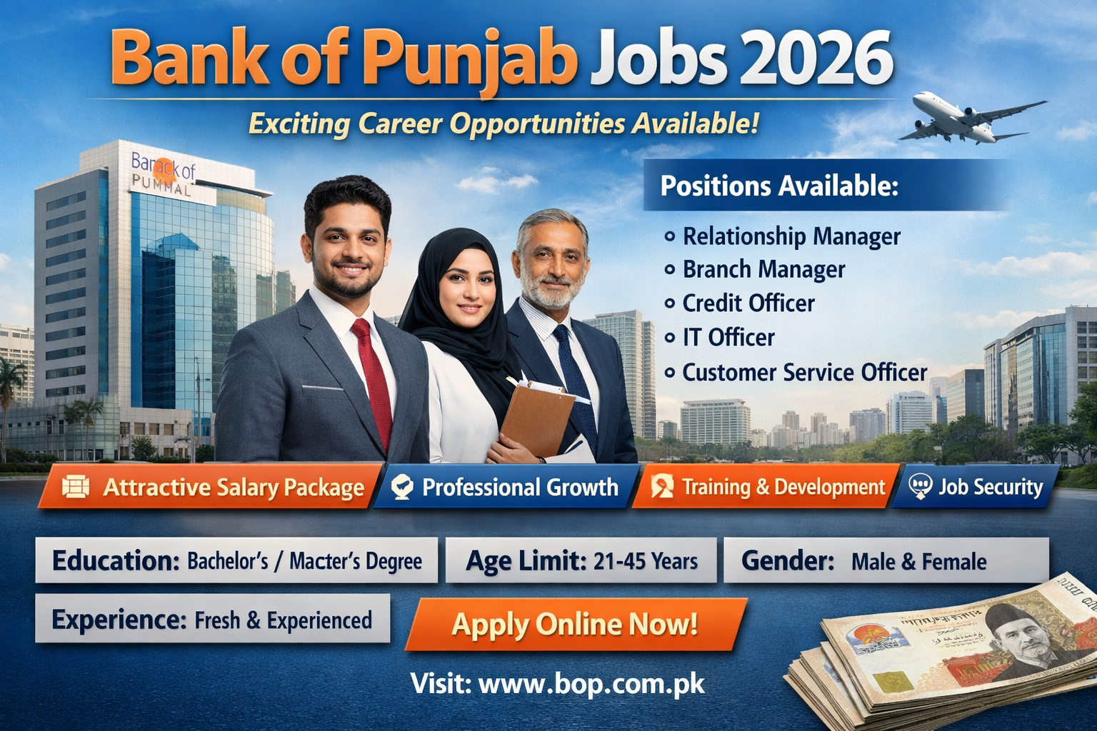 Bank of Punjab Jobs 2026 Latest Career Opportunities