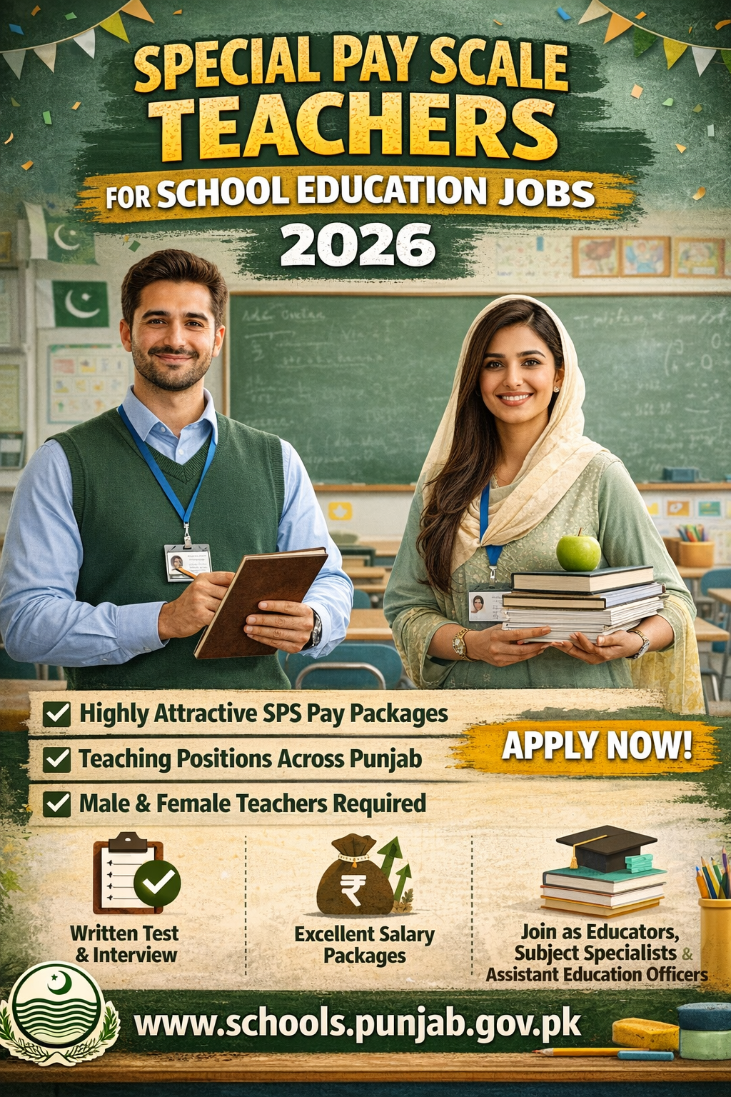Special pay scale Teachers for School Education Jobs 2026 Best opportunity