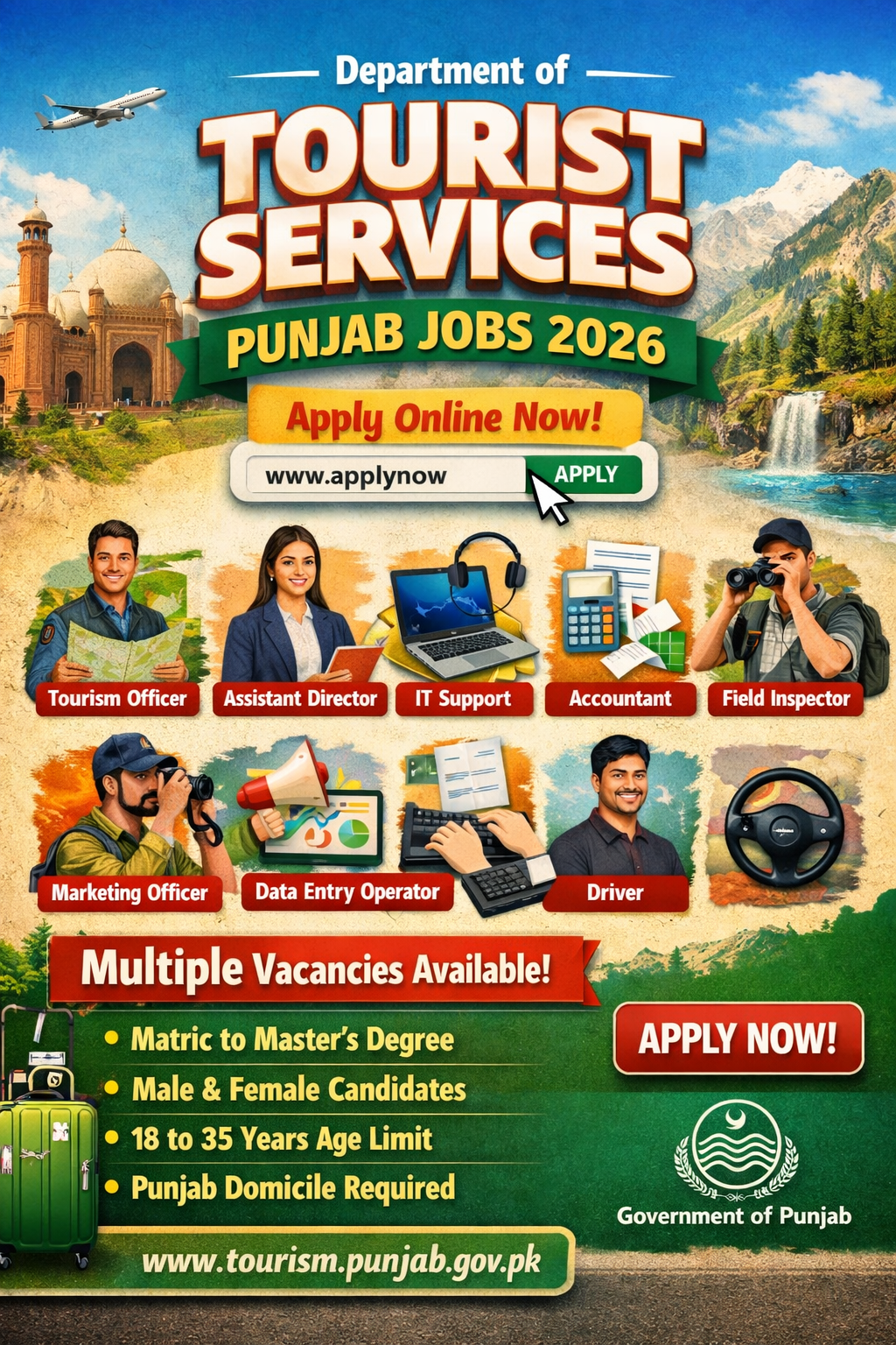 Department of Tourist Services Punjab Jobs 2026 Latest Opportunity