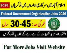 Federal Government Organization Jobs 2026 Latest opportunity