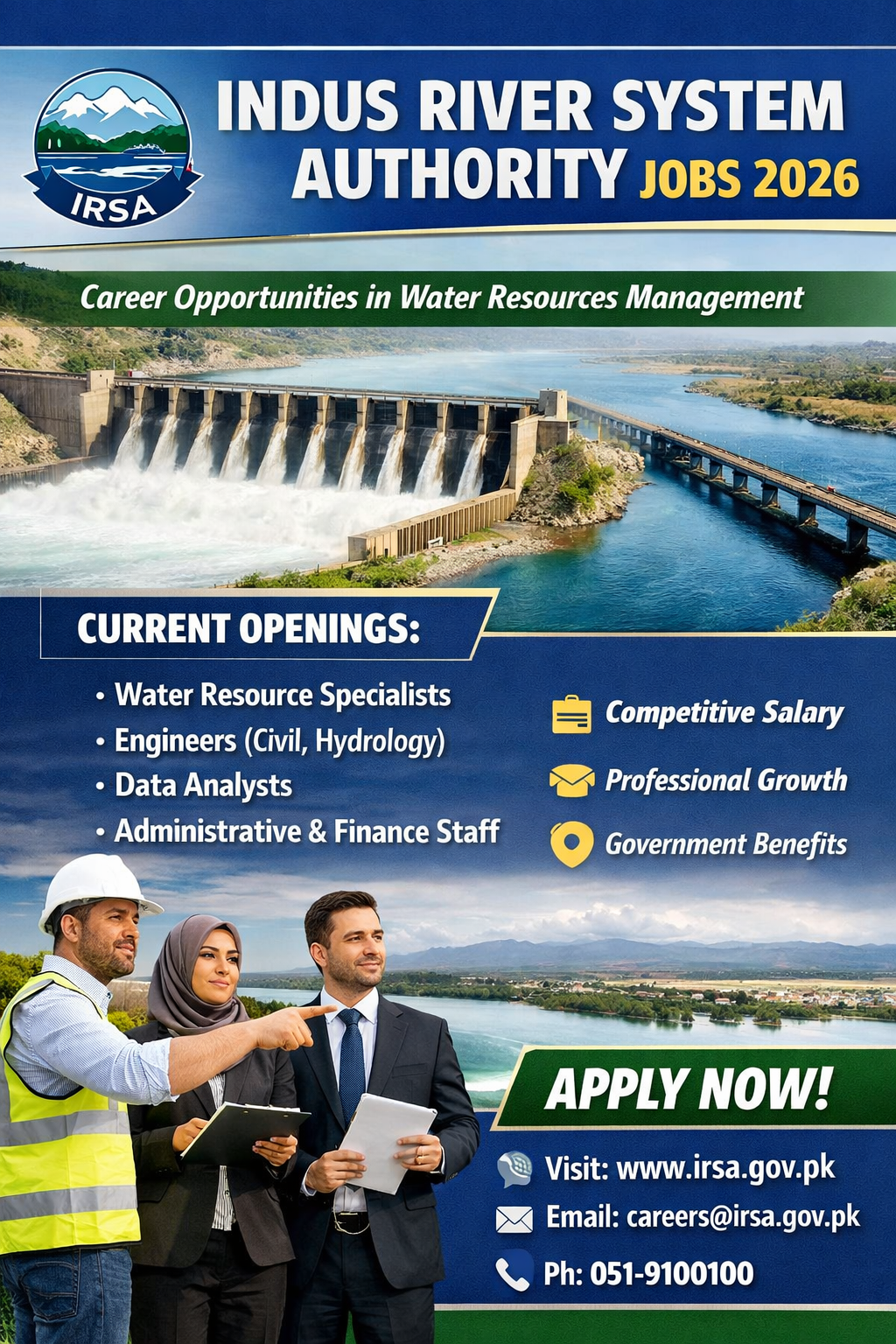Indus River System Authority Jobs 2026 latest opportunity