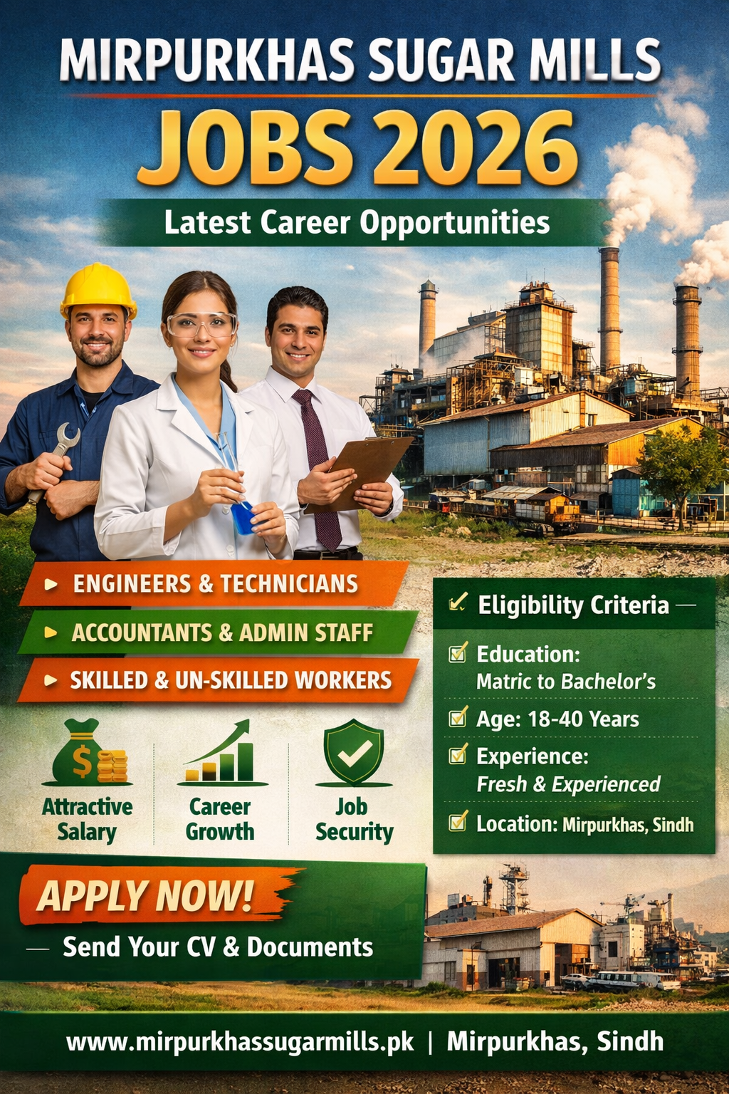 Mirpurkhas Sugar Mills Jobs 2026 Latest Opportunity