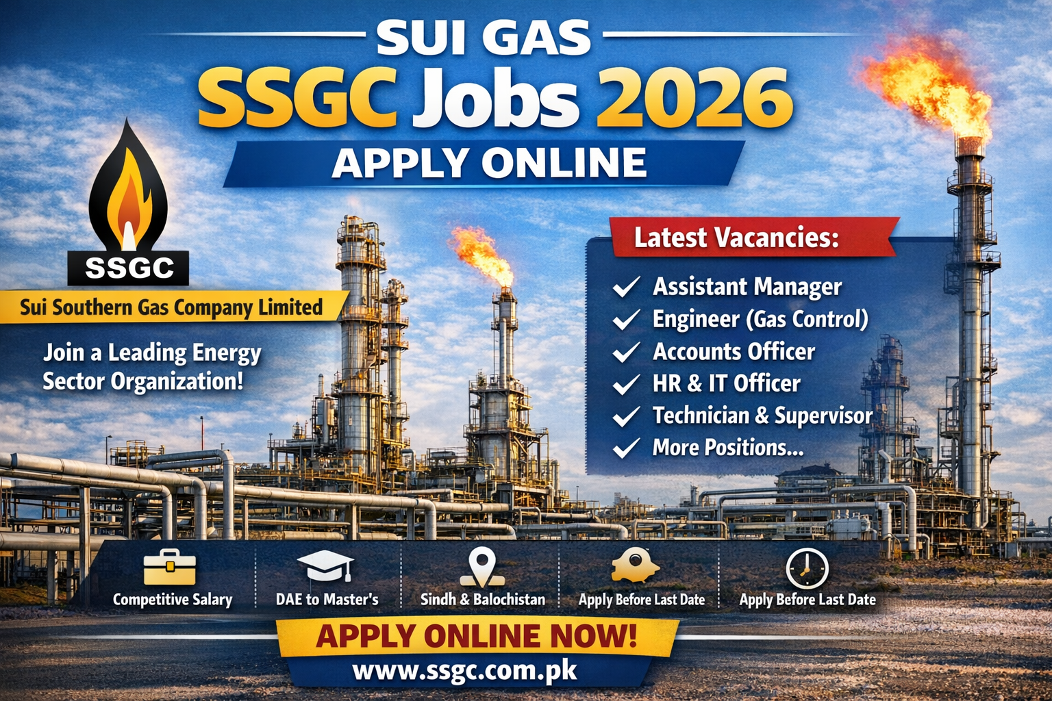 Sui Gas SSGC Jobs 2026 Latest opportunity