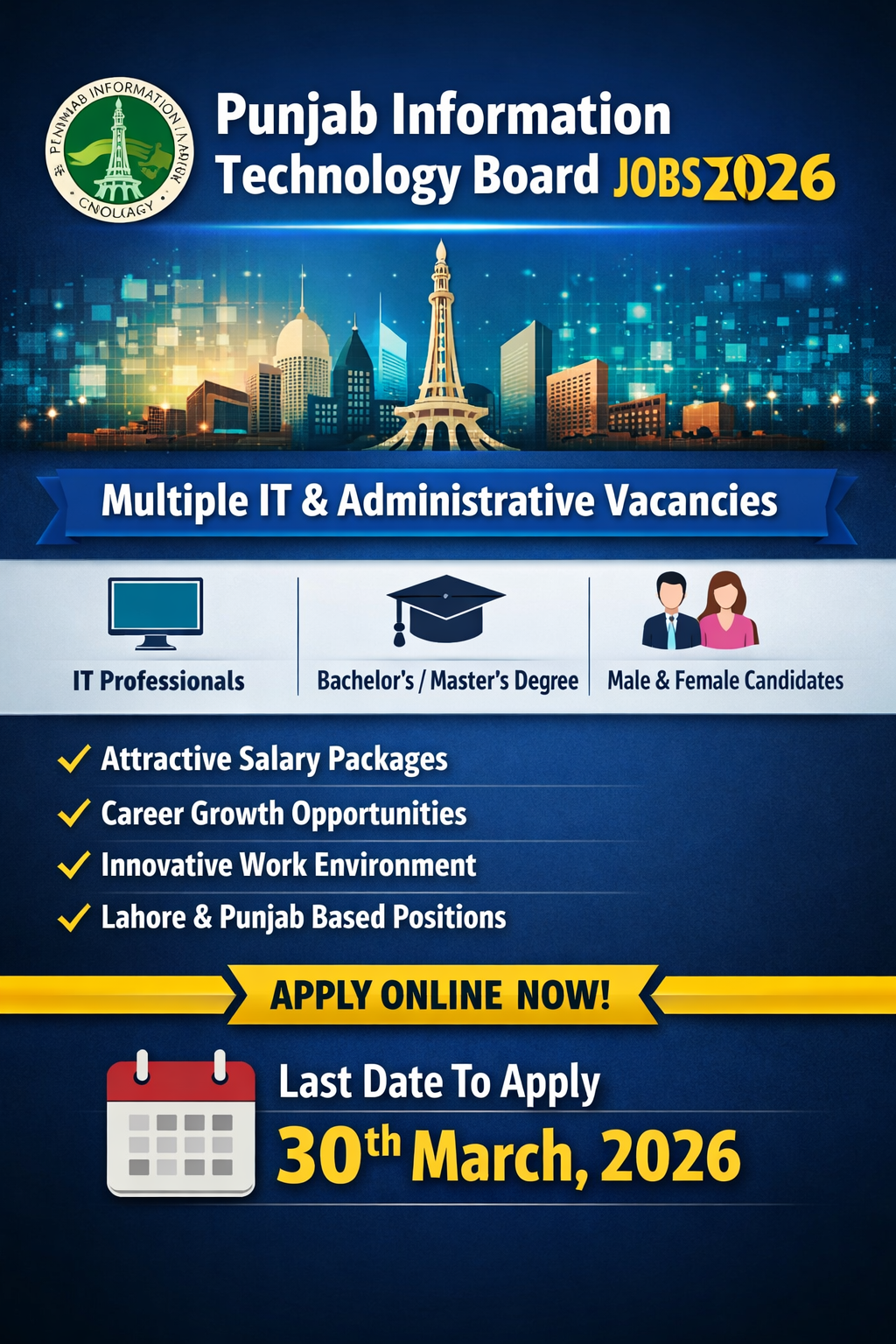 Punjab Information Technology Board Jobs 2026