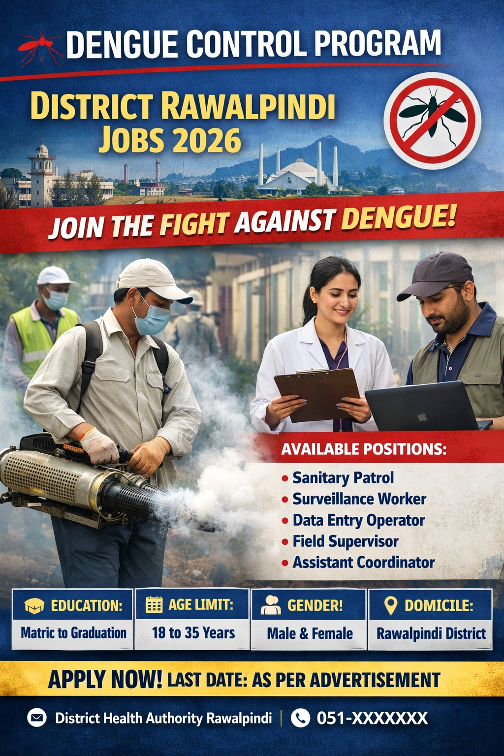 Dengue Control Program District Rawalpindi Jobs 2026 Latest Opportunity