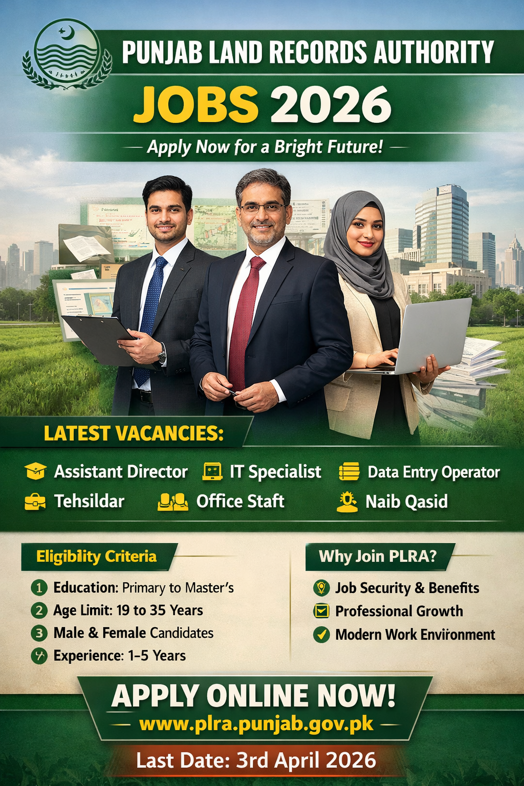 Punjab Land Records Authority Jobs 2026 Latest opportunity