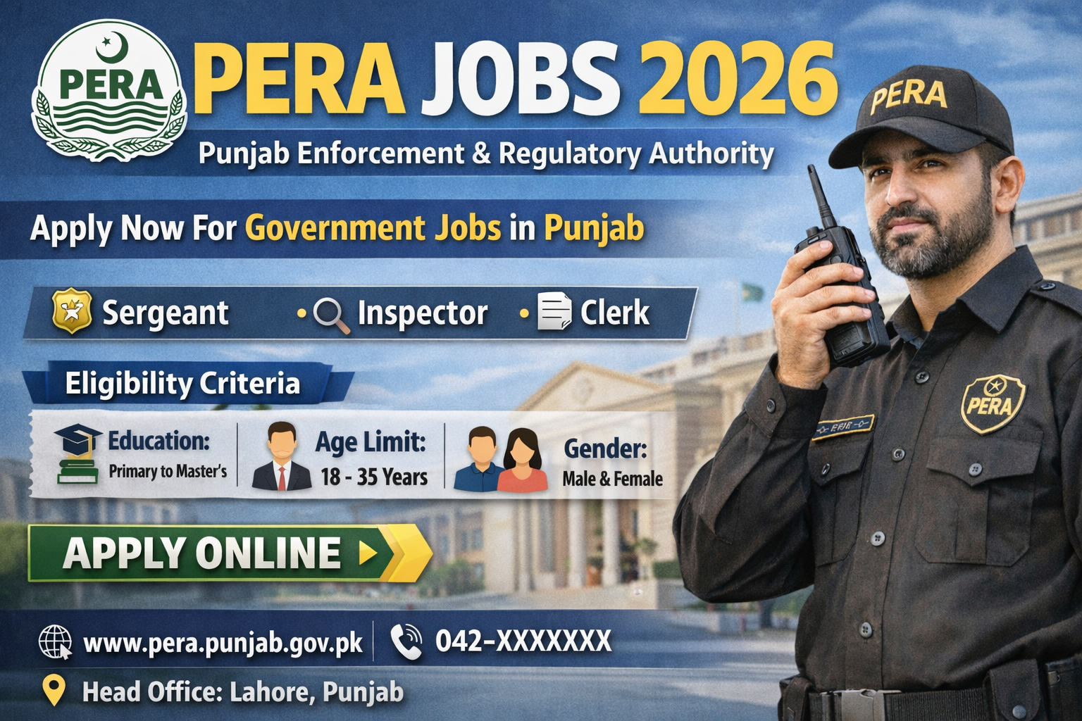 PERA Jobs 2026 Latest opportunity